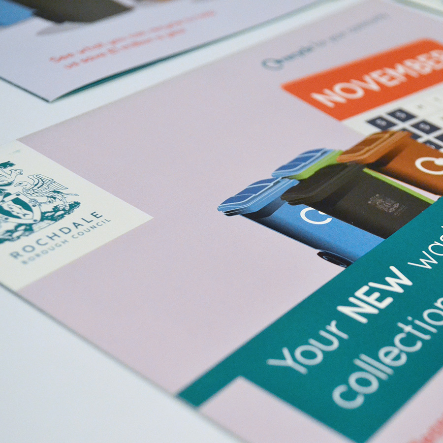 Award Winning Rochdale Council Recycling Leaflets by Cube Creative