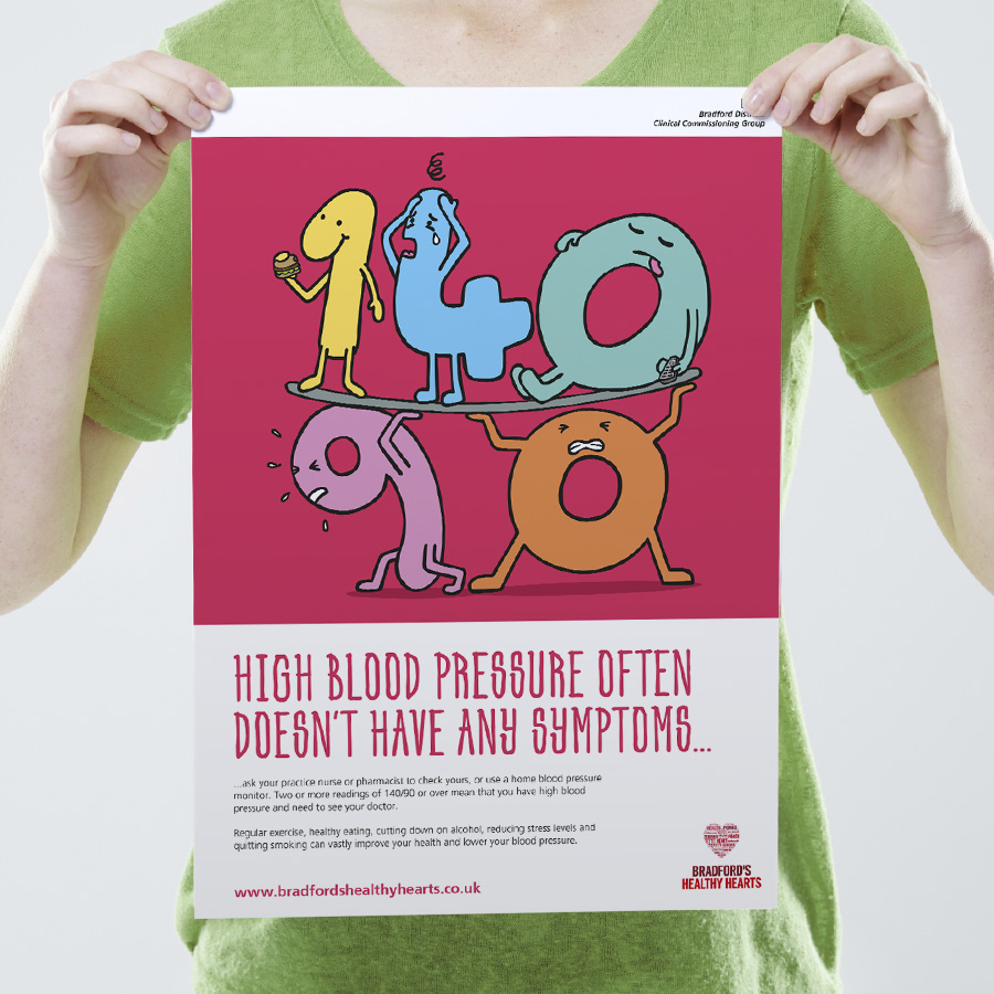 NHS Braford Blood Pressure Poster by Cube Creative