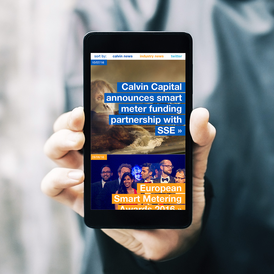 Calvin Capital mobile webiste by Cube Creative